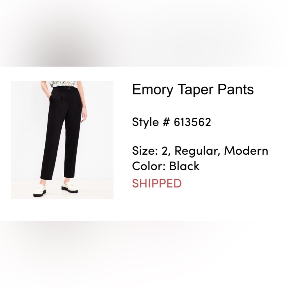 LOFT Emory Taper Pants
